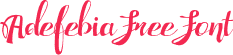 Adefebia Free Font